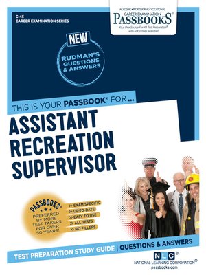 cover image of Assistant Recreation Supervisor